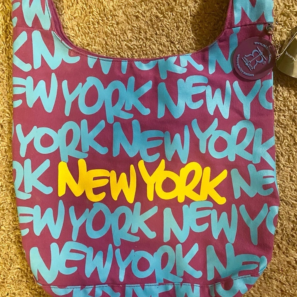 NWT Fashion New York Cross-bod Bag Shoulder Hippie Multi Color Sling Robin Ruth - Picture 4 of 12